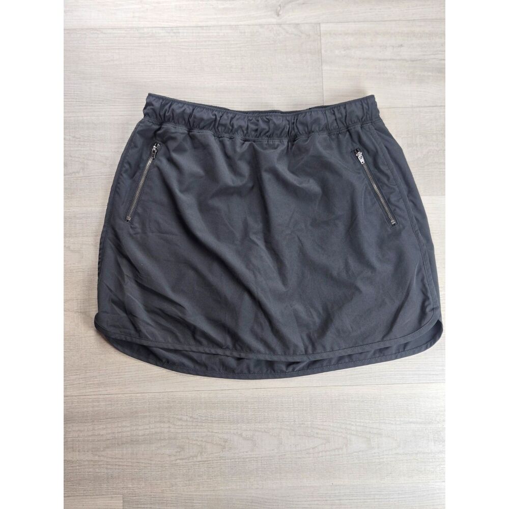 Studio by Energy Zone Black Skort Women's Large Zip Pockets Athletic Golf Tennis